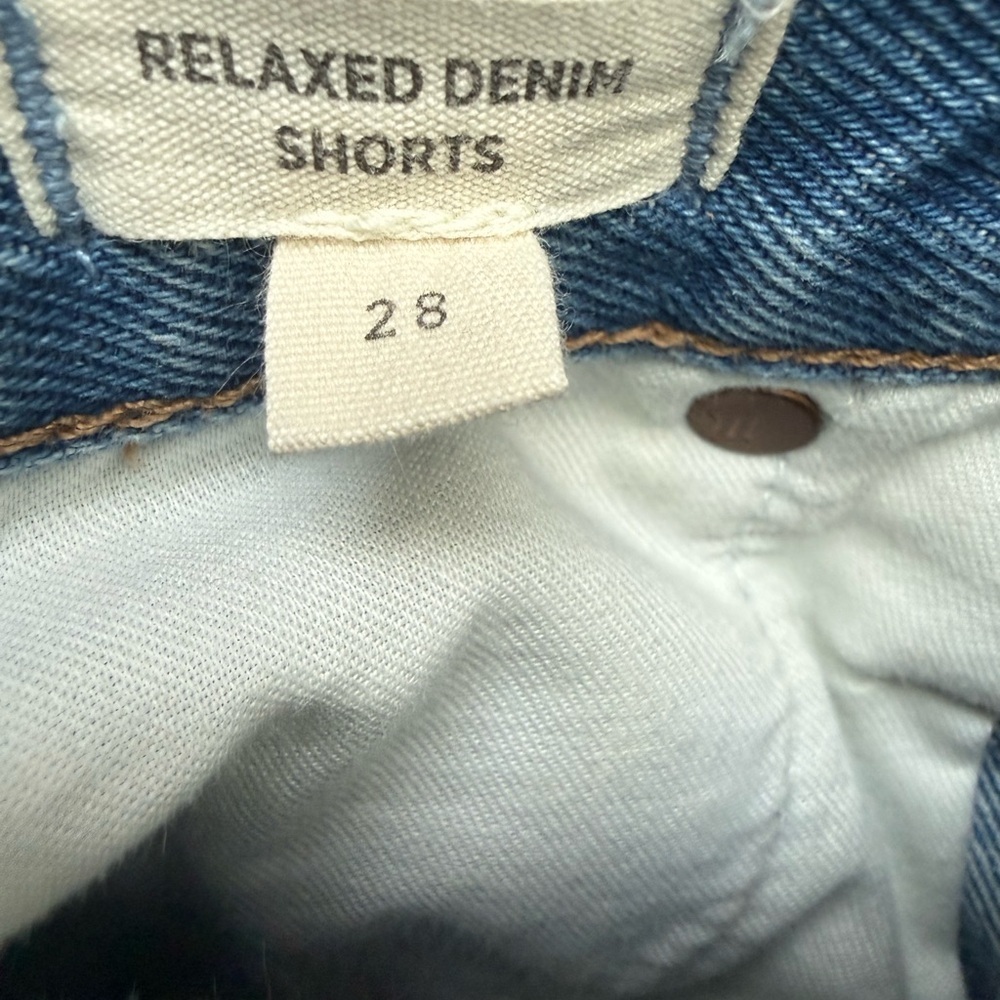 Madewell Relaxed Denim Shorts Size 28 - Picture 5 of 6